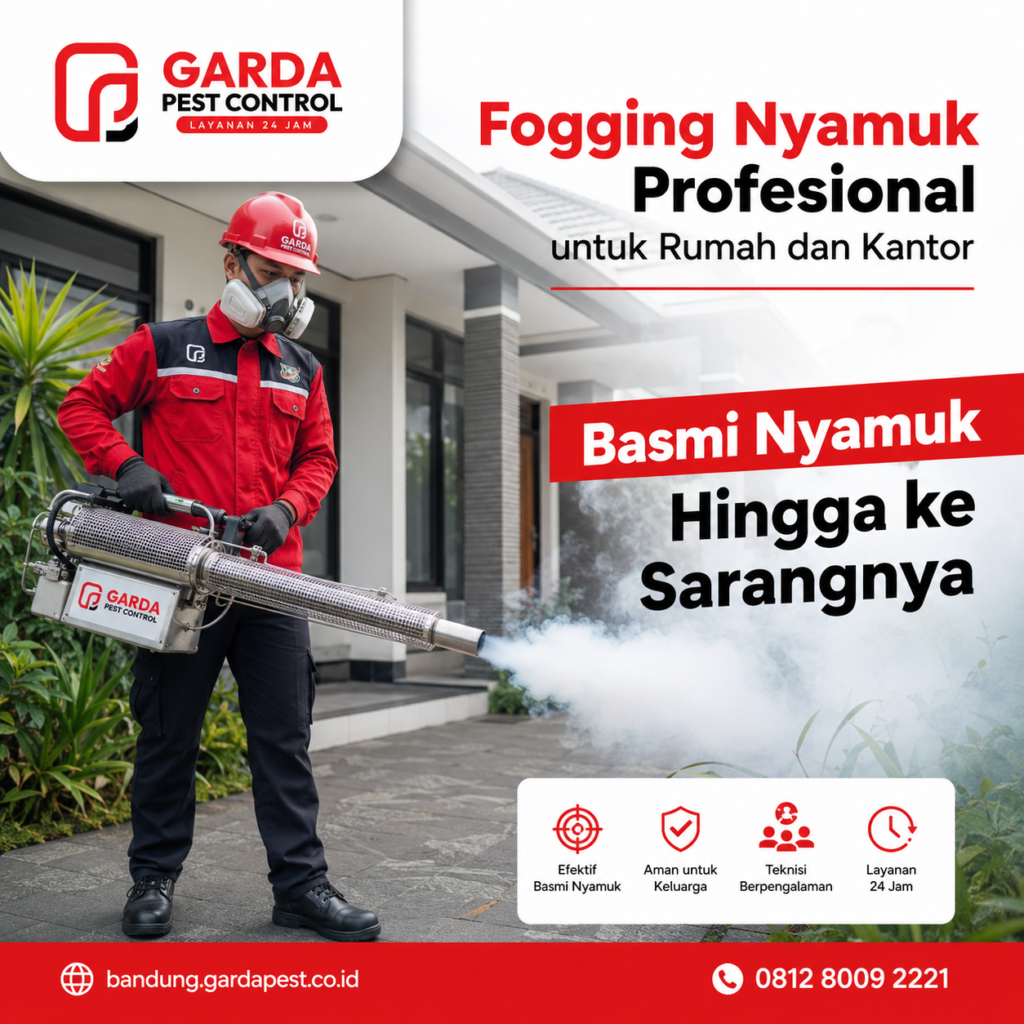 Jasa Fogging Nyamuk di Batununggal Bandung Asap Lebih Tebal