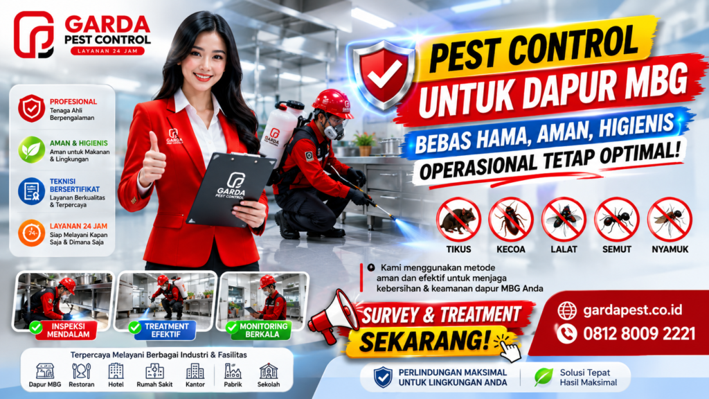 Jasa Pest Control untuk Dapur MBG (SPPG) Profesional & Bersertifikat