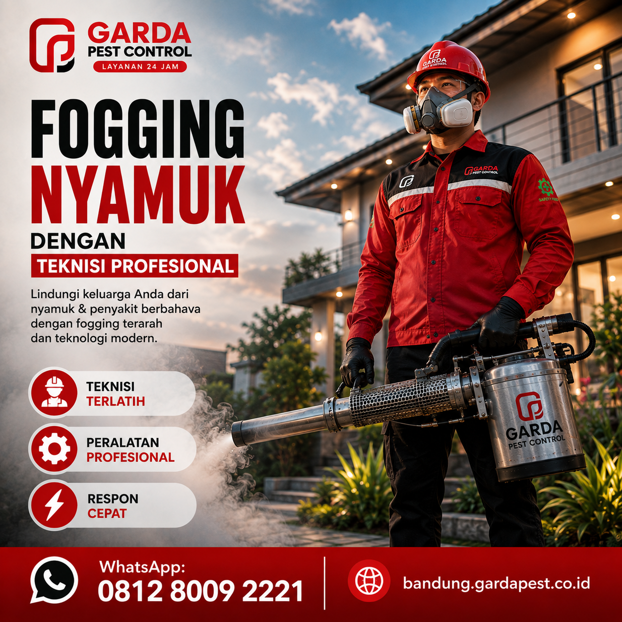 Jasa Fogging Nyamuk untuk Area Pabrik dan  Tempat Usaha di Bandung